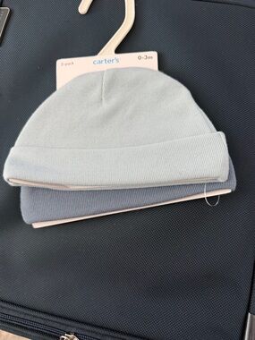 Carter's Baby Hat 2-Pack in Light Blue and Blue